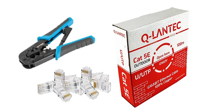 Kabel RJ45 - 100M + zaciskarka Lanberg NT-0201