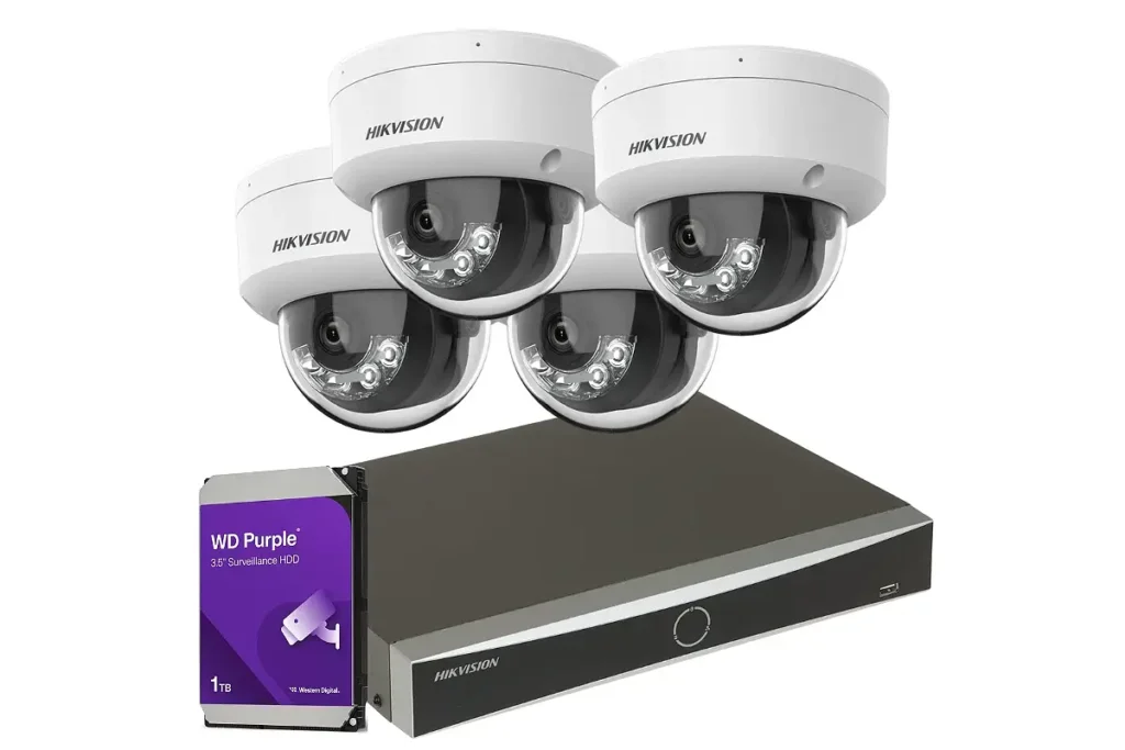 montaż kamer Hikvision w przychodni, zdjęcie konkretnego modelu kamery